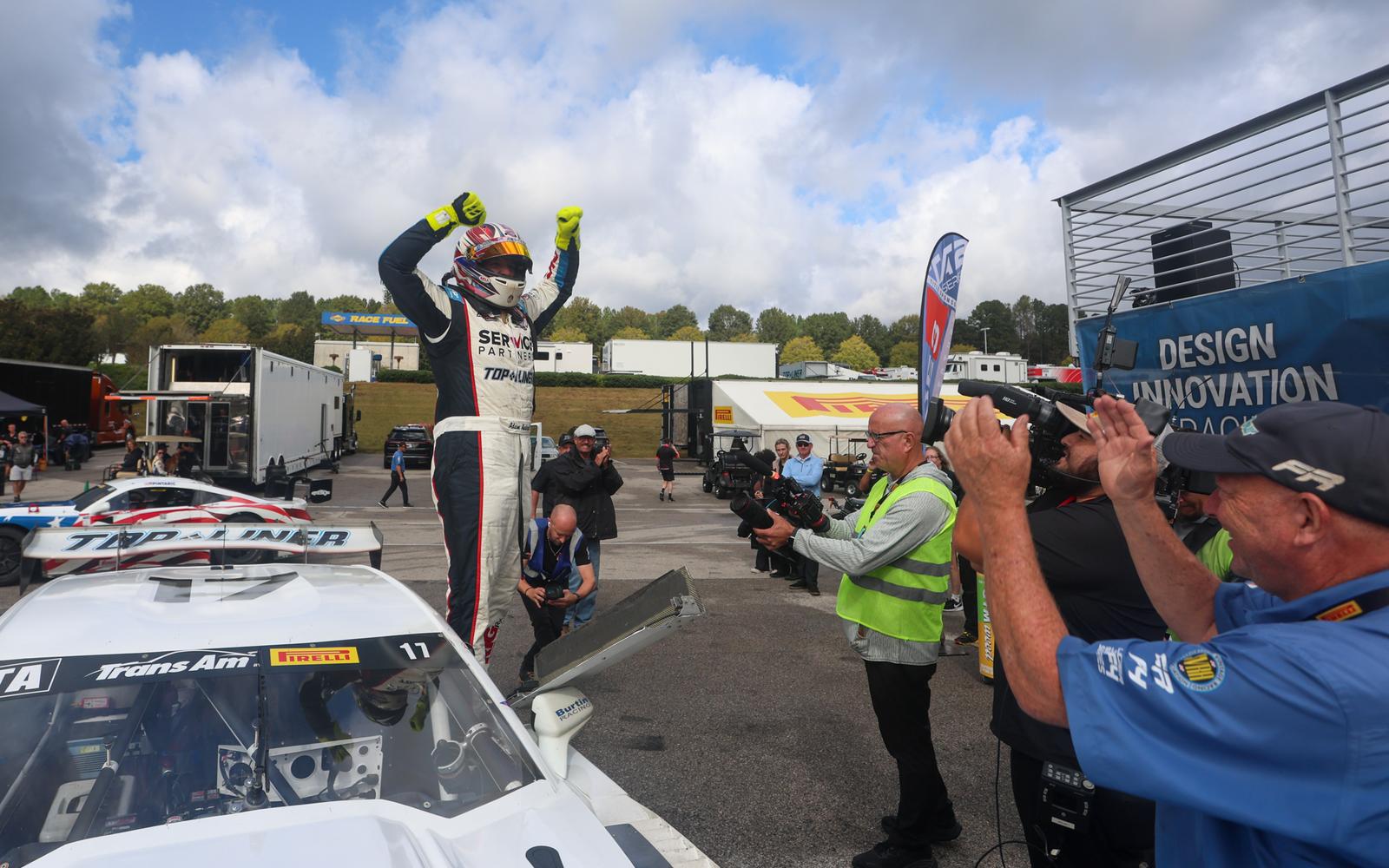 Adam Andretti Mounts Epic Comeback to Win Inaugural Trans Am Race at Barber, Keeps Championship Battle Tight